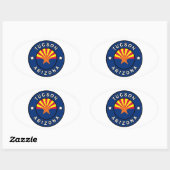 Tucson Arizona Ovale Sticker (Vel)