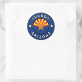 Tucson Arizona Ovale Sticker (Tas)