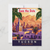 Tucson, Arizona, Reizen Briefkaart, Save The Date (Voorkant)
