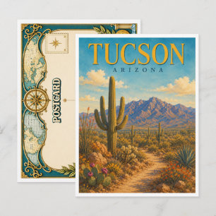 Tucson Arizona Saguaro Cactus GeoSaga Briefkaart