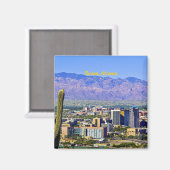 Tucson, Arizona schilderachtig uitzicht Magneet (Voorkant / Achterkant)