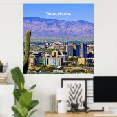 Tucson, Arizona schilderachtig uitzicht, Poster (Thuiskantoor)