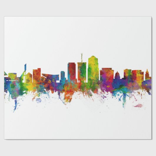 Tucson Arizona Skyline Cadeaupapier (Vlak)