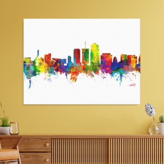 Tucson Arizona Skyline Canvas Afdruk (Insitu (Woonkamer))