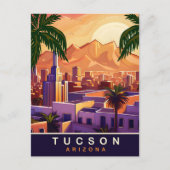Tucson, Arizona, Skyline, Reizen Briefkaart (Voorkant)