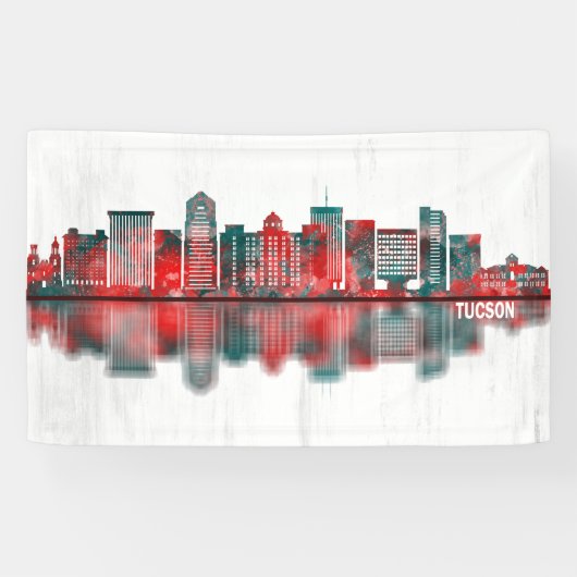 Tucson Arizona Skyline Spandoek (Horizontaal)