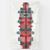 Tucson Arizona Skyline Spandoek (Verticaal)