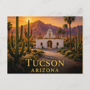 Tucson Arizona Sonorawoestijn & Saguaro-land 🗺 Briefkaart