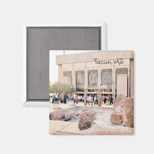 Tucson Arizona Souvenir Fridge Magnet (Voorkant / Achterkant)