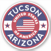 TUCSON, Arizona Sticker (Voorkant)