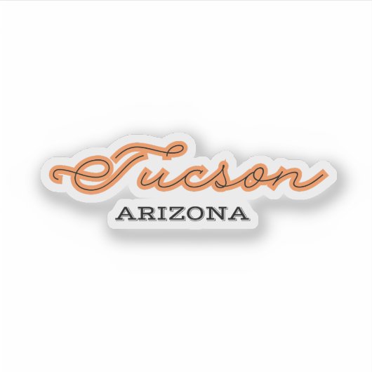 Tucson Arizona Sticker (Voorkant)