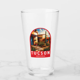 Tucson Arizona Travel Art Embleem Glas