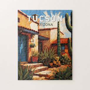 Tucson Arizona Travel Art Vintage Legpuzzel