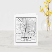 Tucson Arizona USA Travel City Map Kaart (Gele Bloem)