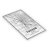 Tucson Arizona USA Travel City Map Magneet (Rechterzijde)
