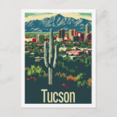 Tucson Arizona Verenigde Staten Beroemde Reisplaat Briefkaart (Voorkant)