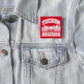 Tucson, Arizona Vierkante Button 5,1 Cm (In situ)