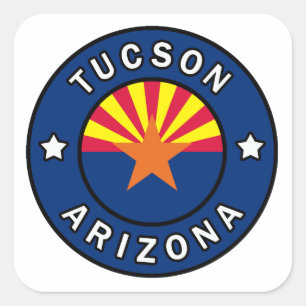 Tucson Arizona Vierkante Sticker