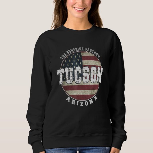 Tucson Arizona  Vintage American flag Trui (Voorkant)