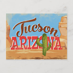 Tucson Arizona Vintage Travel Briefkaart