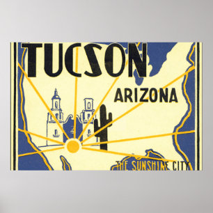 Tucson Arizona_Vintage Travel Poster