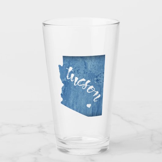 Tucson Arizona Wood Grain Glas (Voorkant)