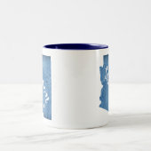 Tucson Arizona Wood Grain Tweekleurige Koffiemok (Center)