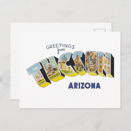 Tucson AZ Briefkaart (Voorkant / Achterkant)