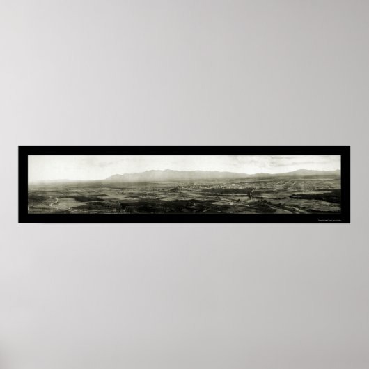 Tucson AZ Panoramisch Foto 1909 Poster (Voorkant)