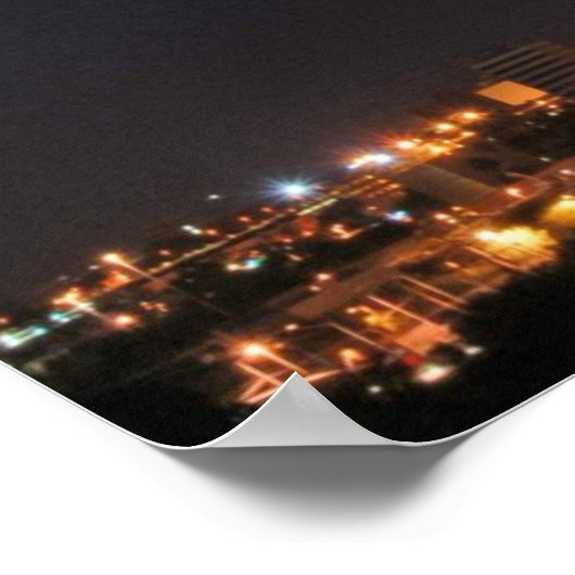 Tucson bij nacht poster (Hoek)