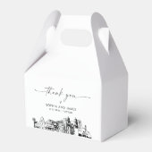 Tucson bruiloft gepersonaliseerde gunst box bedankdoosjes (Achterkant)