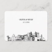 Tucson Bruiloft Traditionele RSVP Maaltijden Optie Informatiekaartje (Achterkant)