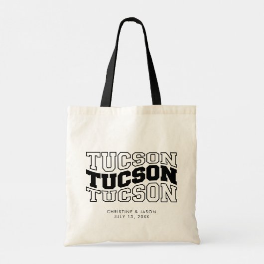 Tucson Bruiloft Welkom Tas Arizona Trouwtas (Achterkant)
