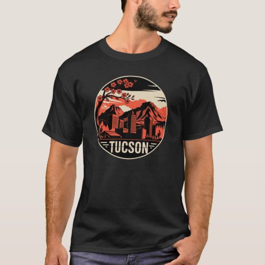 Tucson City Arizona Verenigde Staten T-shirt (Voorkant)
