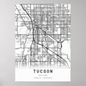 Tucson City Map Poster (Voorkant)