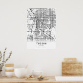 Tucson City Map Poster (Keuken)