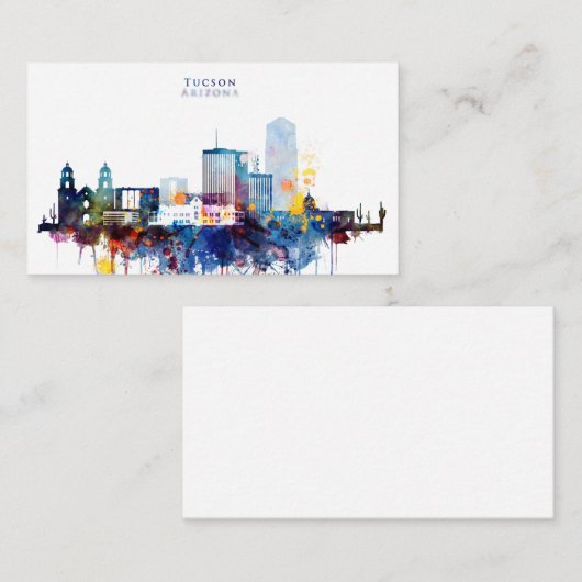 Tucson City Skyline Visitekaartje (Voorkant / Achterkant)
