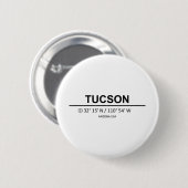 Tucson Coordinates - Tucson Coordinaten Ronde Button 5,7 Cm (Voorkant /achterkant)
