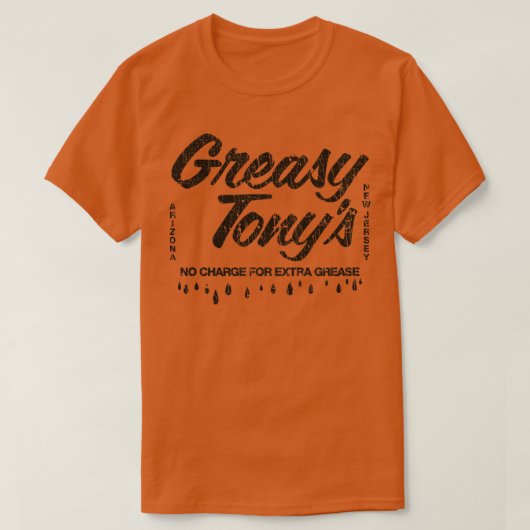Tucson Greasy Tonys 1978 T-shirt (Design voorkant)