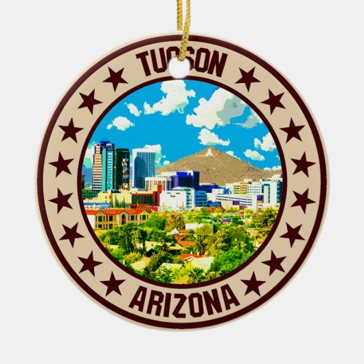 Tucson Keramisch Ornament (Voorkant)