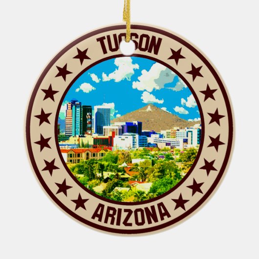 Tucson Keramisch Ornament (Achterkant)