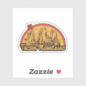 Tucson Mountains, Arizona Sticker (Vel)