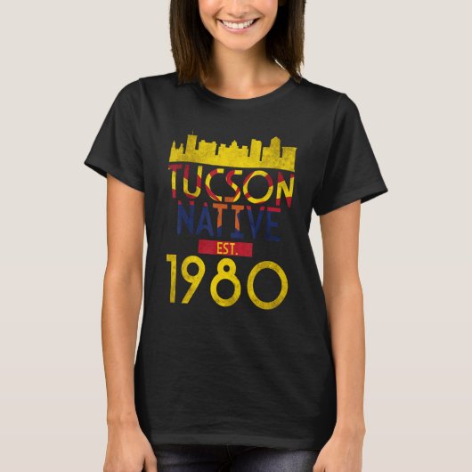 Tucson Native Est 1980 1 T-shirt (Voorkant)