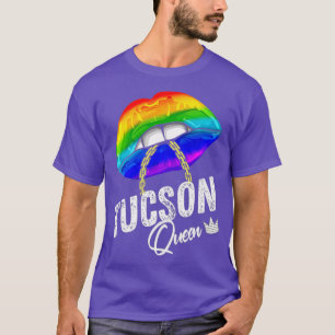 Tucson Queen LGBTQ Gay Pride Regenboogvlag Verenig T-shirt