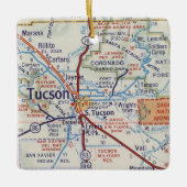 Tucson  Road Map Ornament (Voorkant)