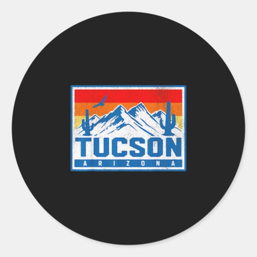 Tucson ronde sticker (Voorkant)