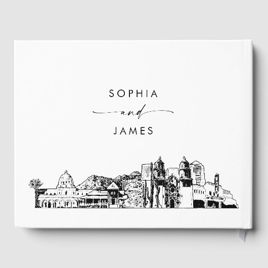 Tucson Skyline Bruiloft Gastenboek (Achterkant)