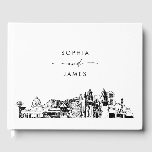 Tucson Skyline Bruiloft Gastenboek (Voorkant)