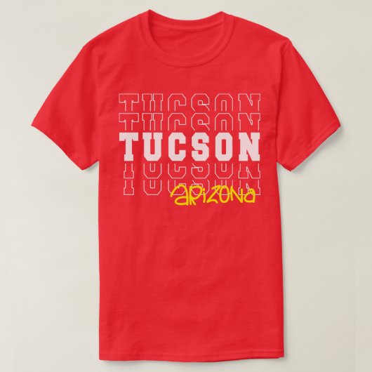 Tucson stad Arizona Tucson AZ T-shirt (Design voorkant)