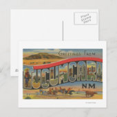 Tucumcari, New Mexico - Grote lettertjes Briefkaart (Voorkant / Achterkant)